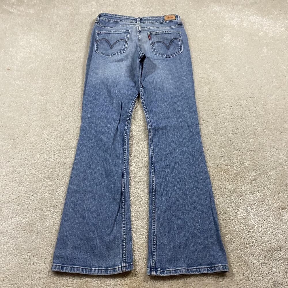 Y2K Levis 518 Jeans Womens 9M Medium Wash Blue Superlow Bootcut Denim Low Rise